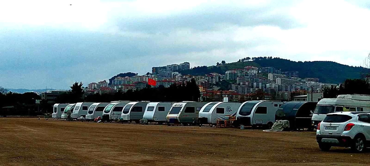 Mudanya\'da Karavanlar İçin Barınma Alanı Oluşturuldu