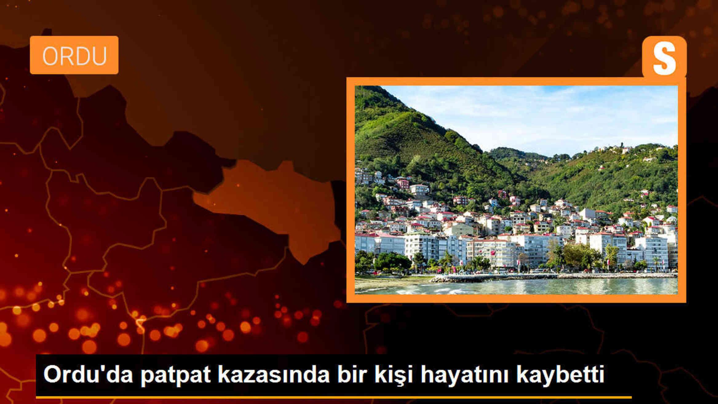 Ordu\'nun Çatalpınar ilçesinde patpat kazasında bir kişi hayatını kaybetti