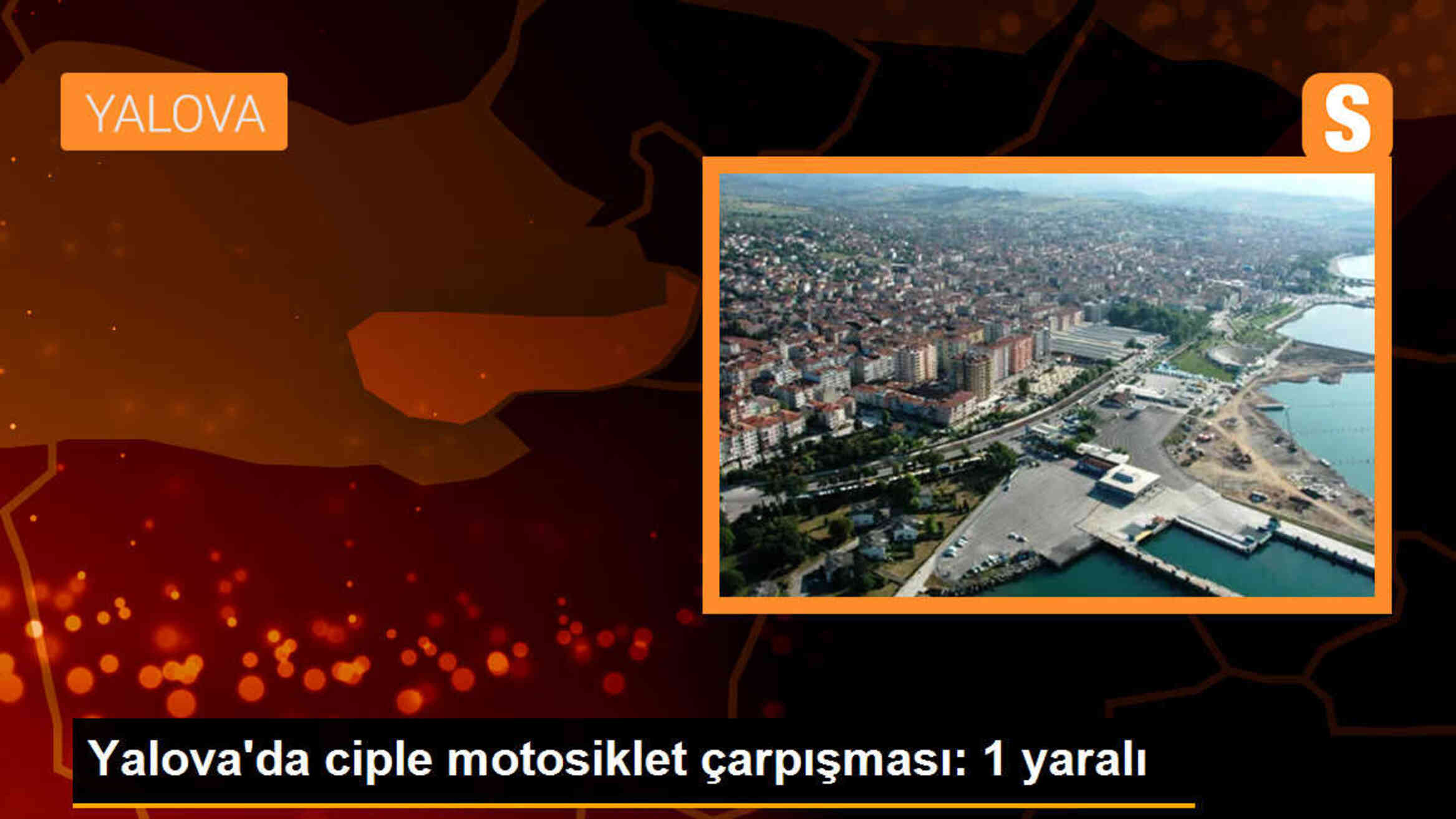 Yalova\'da ciple motosiklet çarpıştı: 1 yaralı