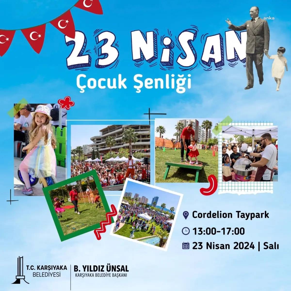 Karşıyaka\'da 23 Nisan Ulusal Egemenlik ve Çocuk Bayramı Coşkusu