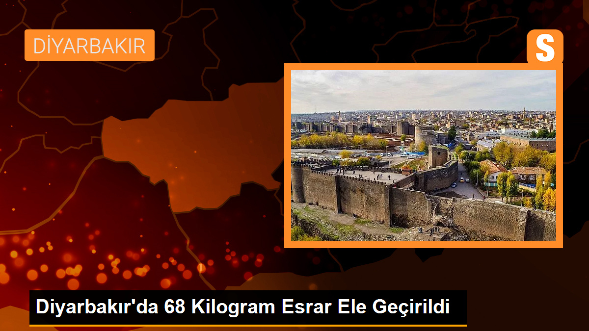 Diyarbakır\'da 68 Kilogram Esrar Ele Geçirildi