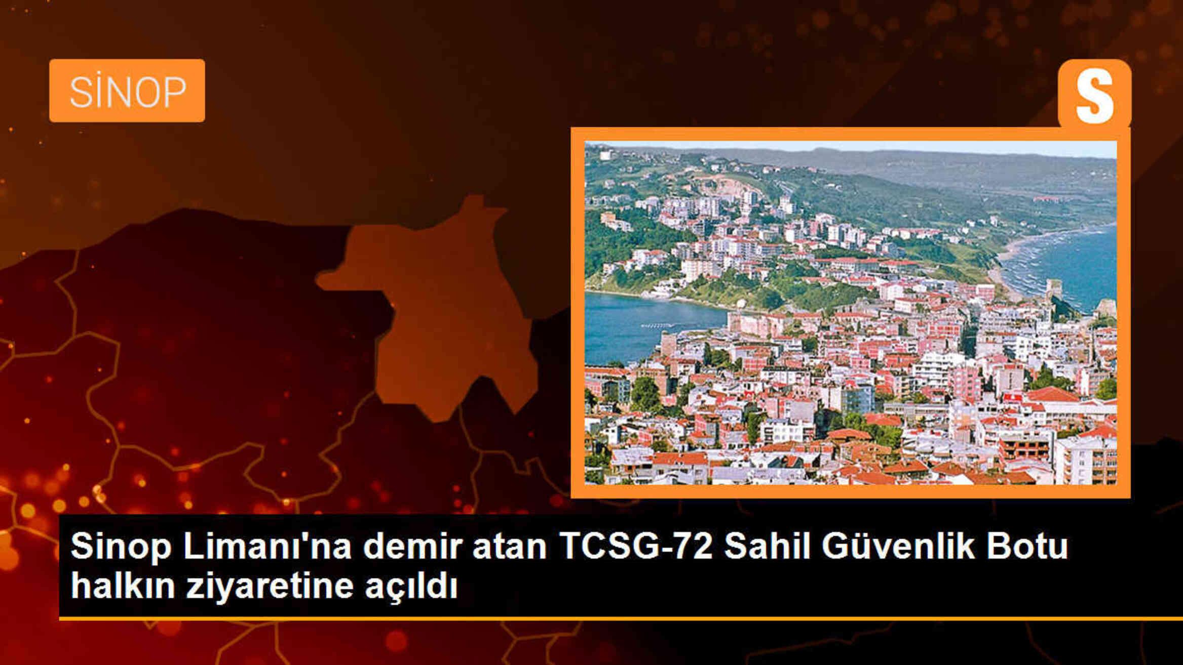 Sinop Limanı\'na demir atan TCSG-72 Sahil Güvenlik Botu halkın ziyaretine açıldı