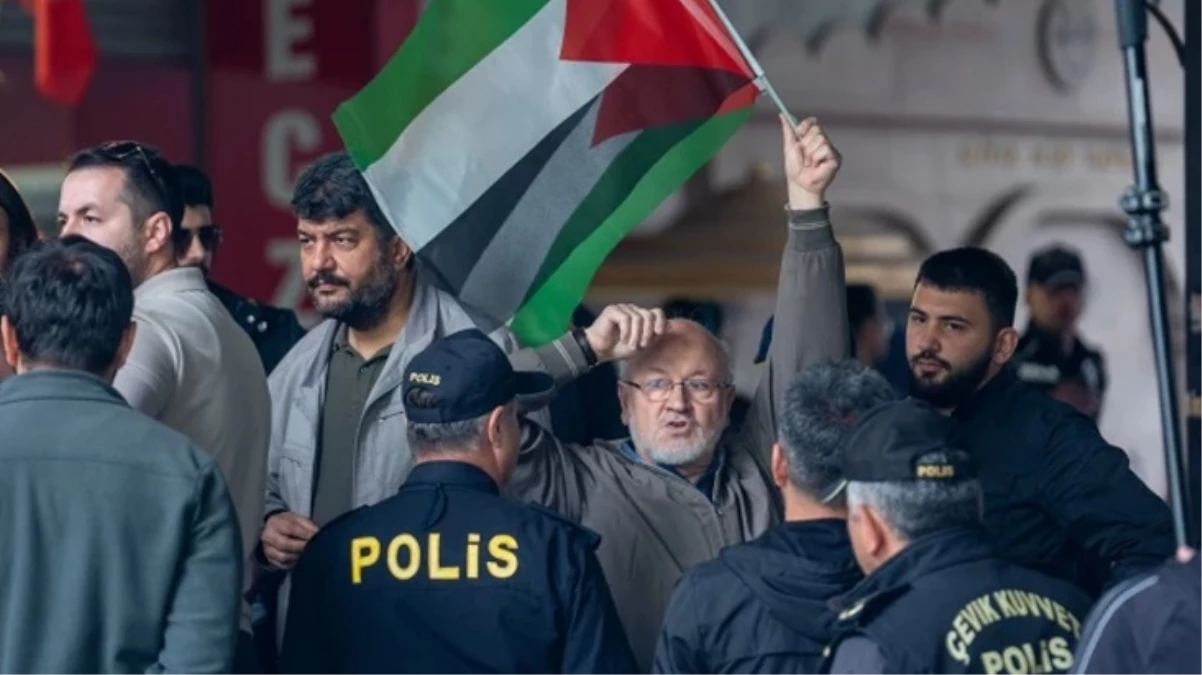 Almanya Cumhurbaşkanı\'na Ankara\'da İsrail protestosu