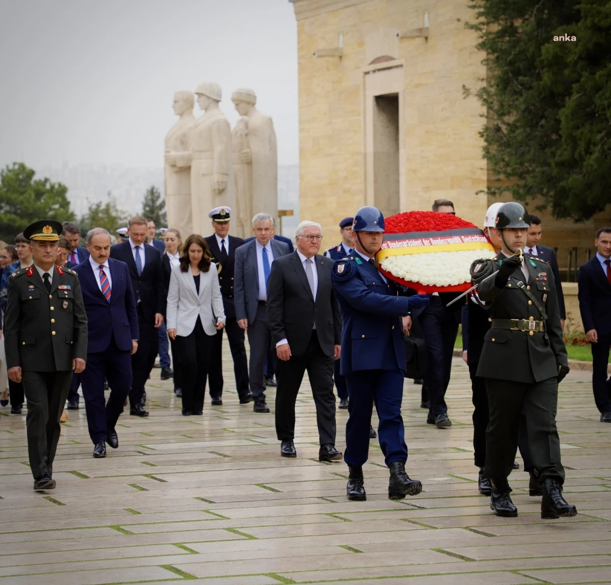 Almanya Cumhurbaşkanı Steinmeier Anıtkabir\'i Ziyaret Etti