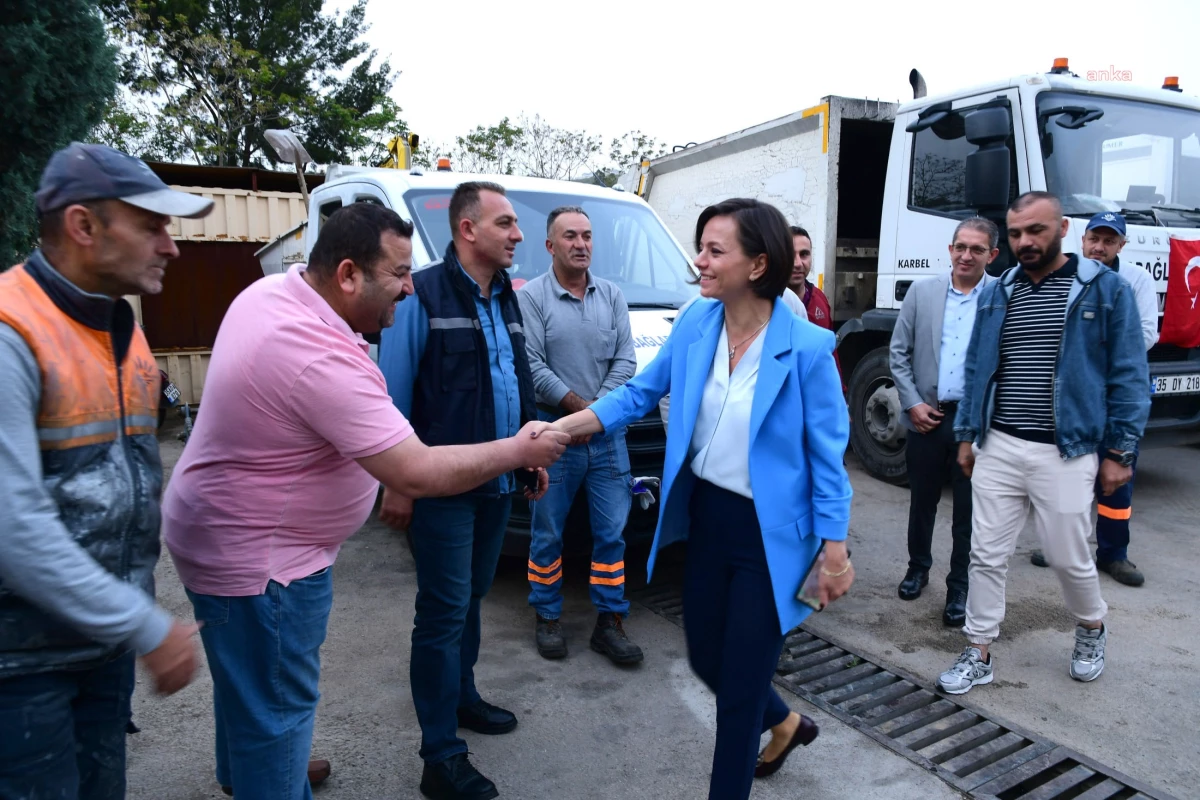 Karabağlar Belediye Başkanı Helil Kınay, Temizlik İşleri Şantiyesi ve Veterinerlik İşleri Müdürlüğü\'nü ziyaret etti