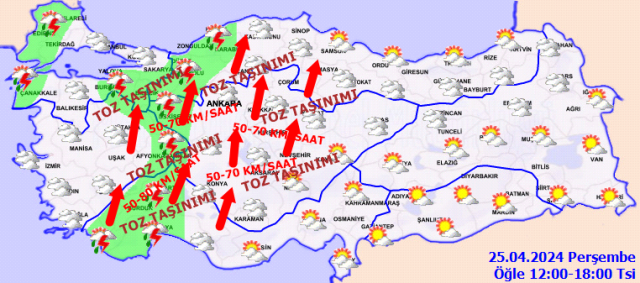 Meteoroloji'den 44 ile toz taşınımı uyarısı! Göz gözü görmeyecek