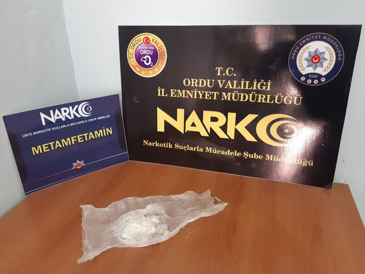 Ordu\'nun Fatsa ilçesinde uyuşturucu operasyonunda 2 şüpheli tutuklandı