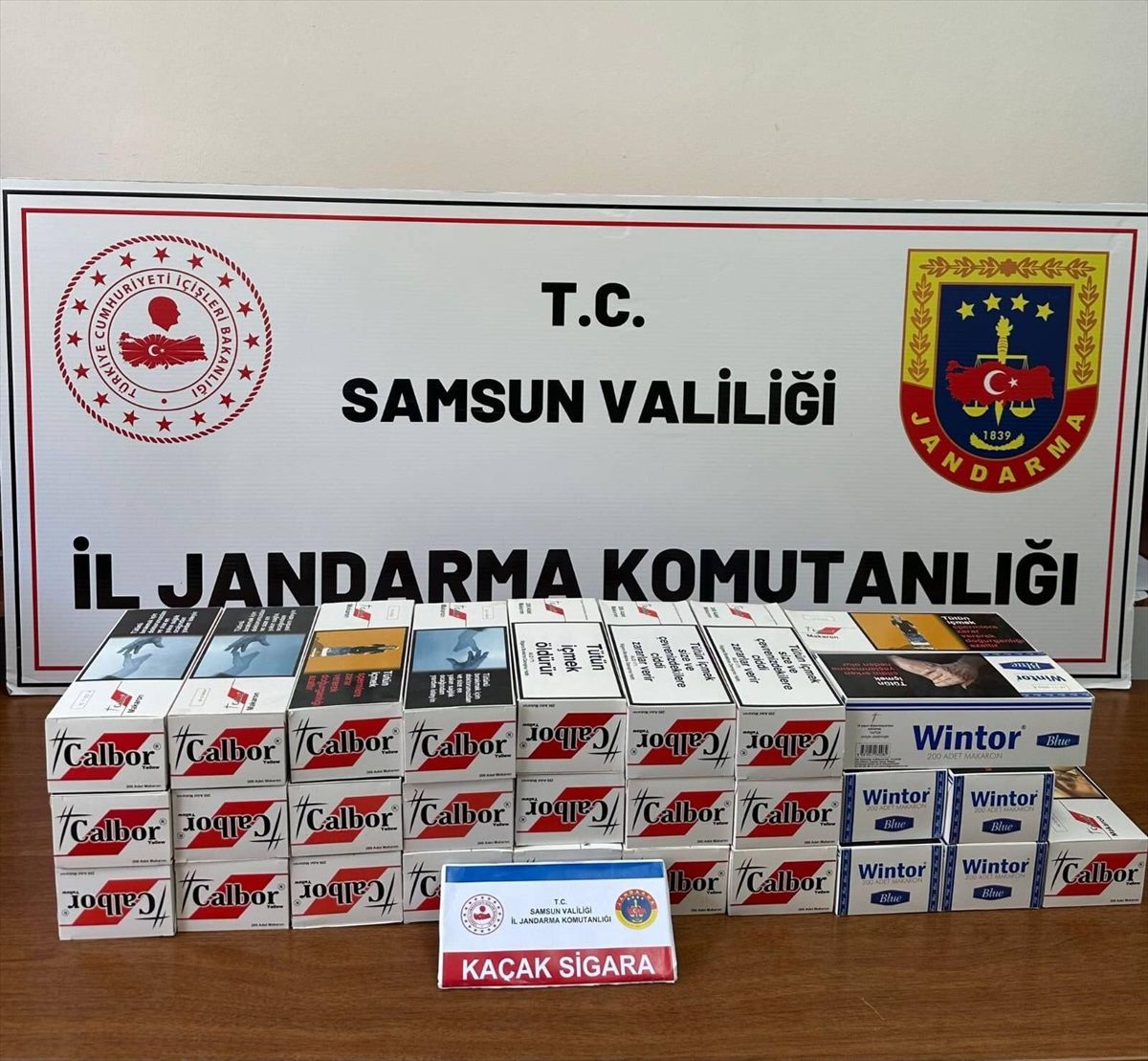 Samsun\'da 5 bin 600 sahte bandrollü makaron yakalandı