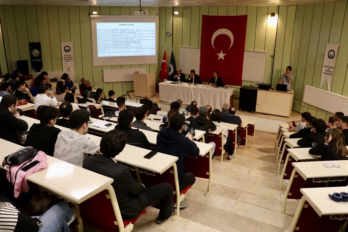 Karadeniz Teknik Üniversitesi Metalurji ve Malzeme Mühendisliği Bölümü\'nde \'Savunma Sanayinde Stratejik Malzemeler\' konulu konferans düzenlendi