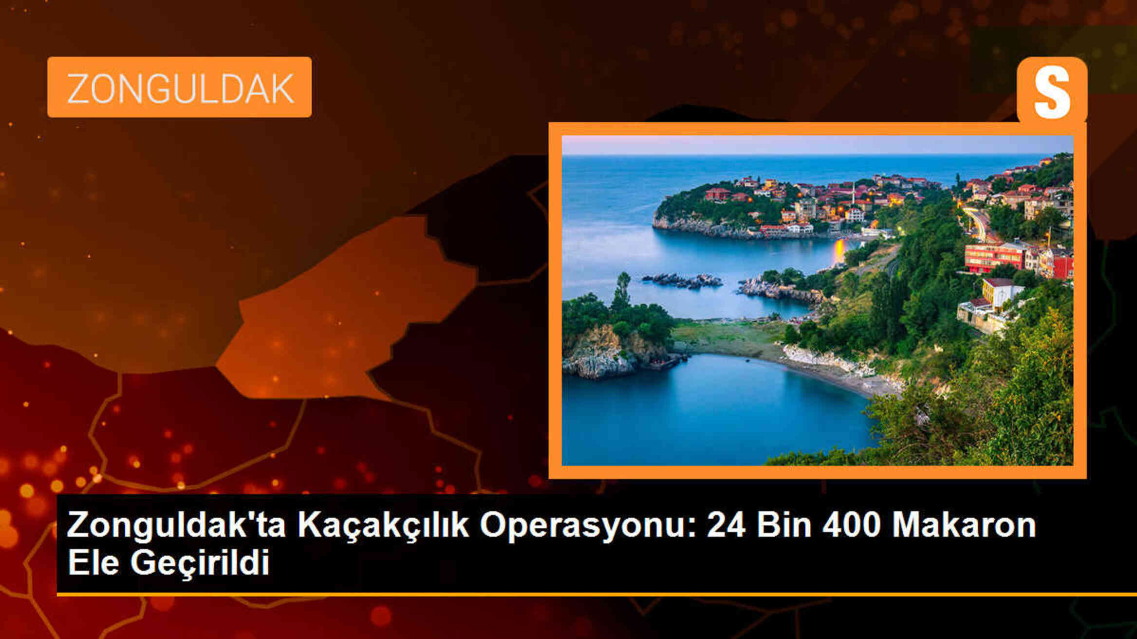 Zonguldak\'ta 24 Bin 400 Adet Makaron Ele Geçirildi