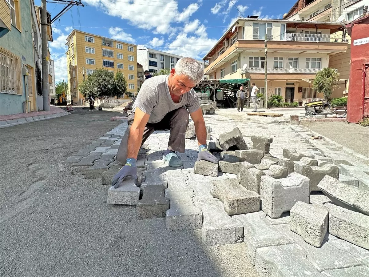 Bafra Belediyesi Geçen Yıl 106 Bin 260 Metrekare Parke Taşı Döşedi