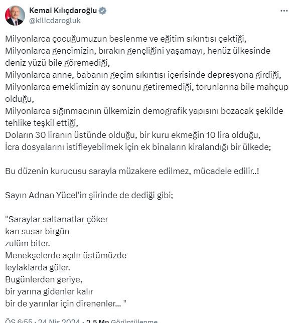 CHP'den Kılıçdaroğlu'na yanıt: Biriyle görüşmek onunla mücadele etmemek anlamına gelmiyor