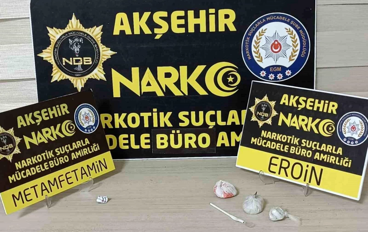 Akşehir\'de Uyuşturucu Operasyonu: 5 Gözaltı, 1 Tutuklama
