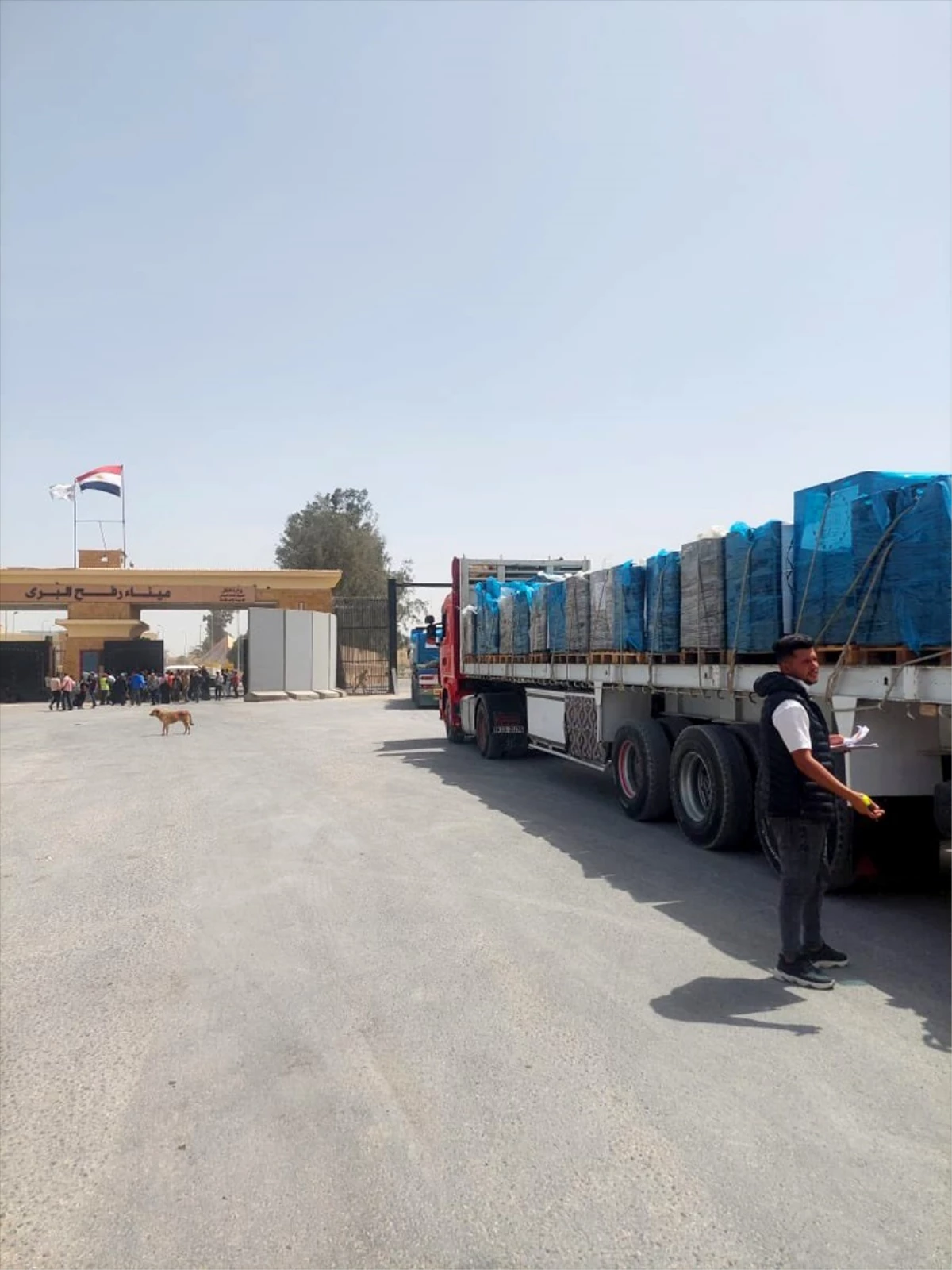 Libya\'dan gönderilen yardım malzemeleri Gazze\'ye ulaştı