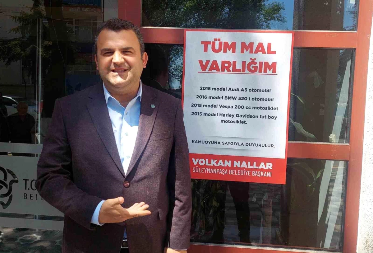 Süleymanpaşa Belediye Başkanı Volkan Nallar Mal Varlığını Beyan Etti