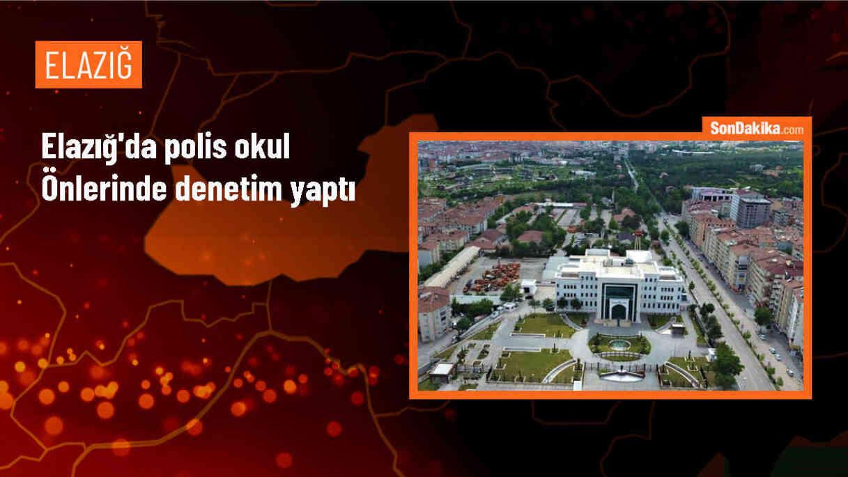 Elazığ\'da polis ekipleri okul önlerinde denetim gerçekleştirdi
