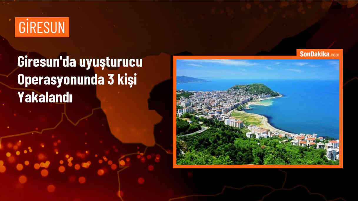 Giresun\'da uyuşturucu operasyonunda 3 şüpheli gözaltına alındı