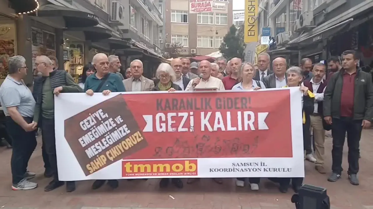 TMMOB Samsun Şubesi, Gezi Davası tutuklularının serbest bırakılmasını istedi