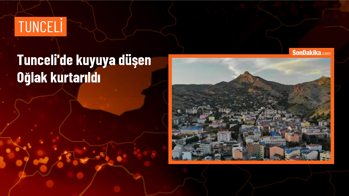 Tunceli\'de kuyuya düşen oğlak belediye ekipleri tarafından kurtarıldı