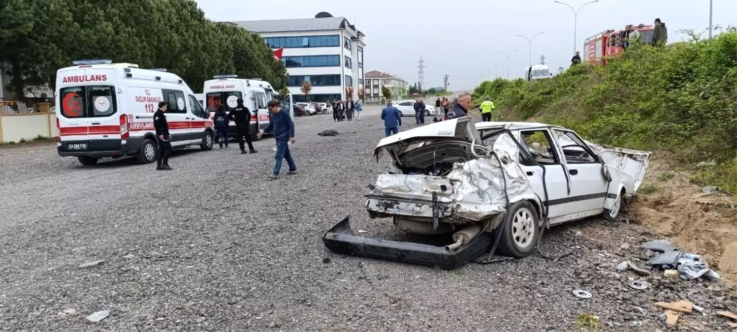 Karasu\'da kaldırımda yürüyen kadına çarpan sürücü tutuklandı