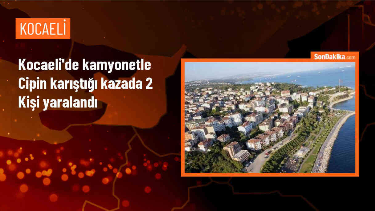Gebze\'de kamyonetle cip çarpıştı: 2 yaralı