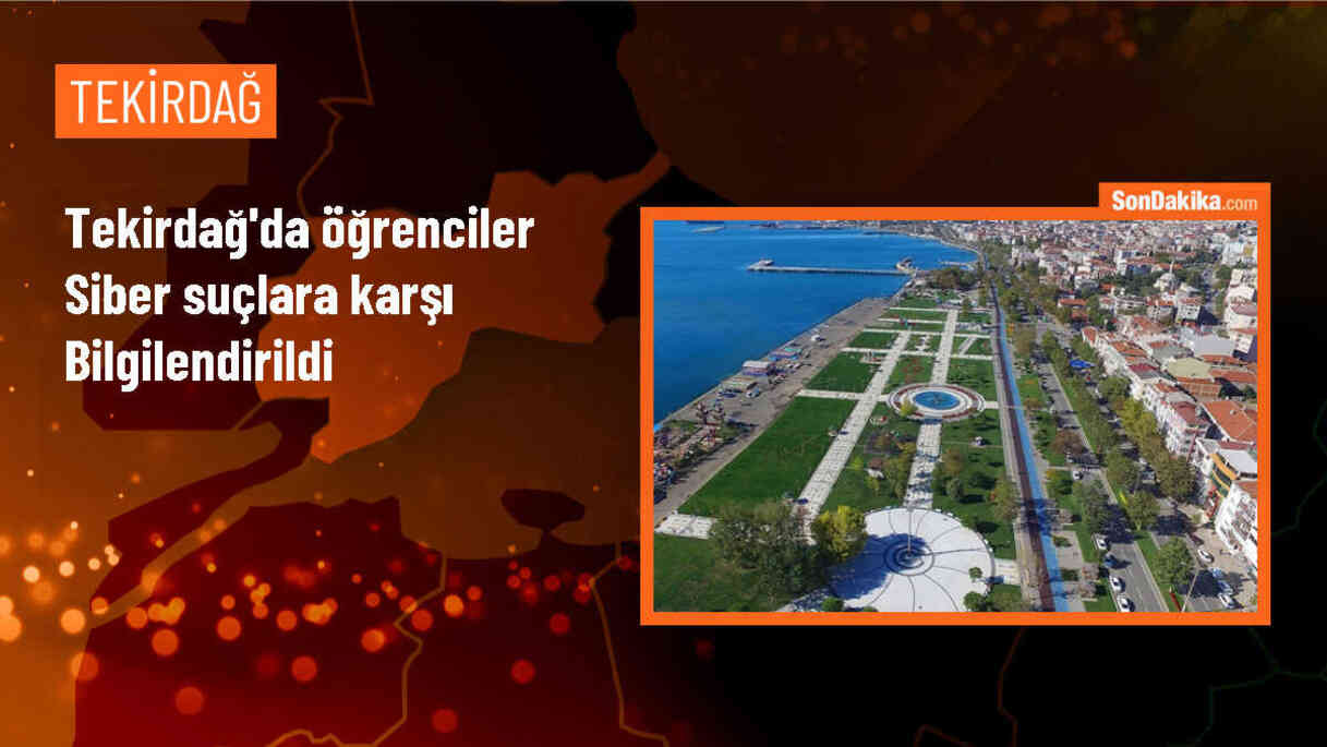 Tekirdağ\'da polis öğrencileri siber suçlar konusunda bilgilendirdi