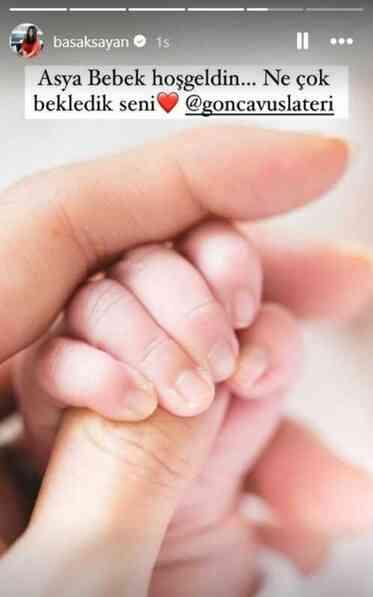 Ünlü oyuncu Gonca Vuslateri, anne oldu