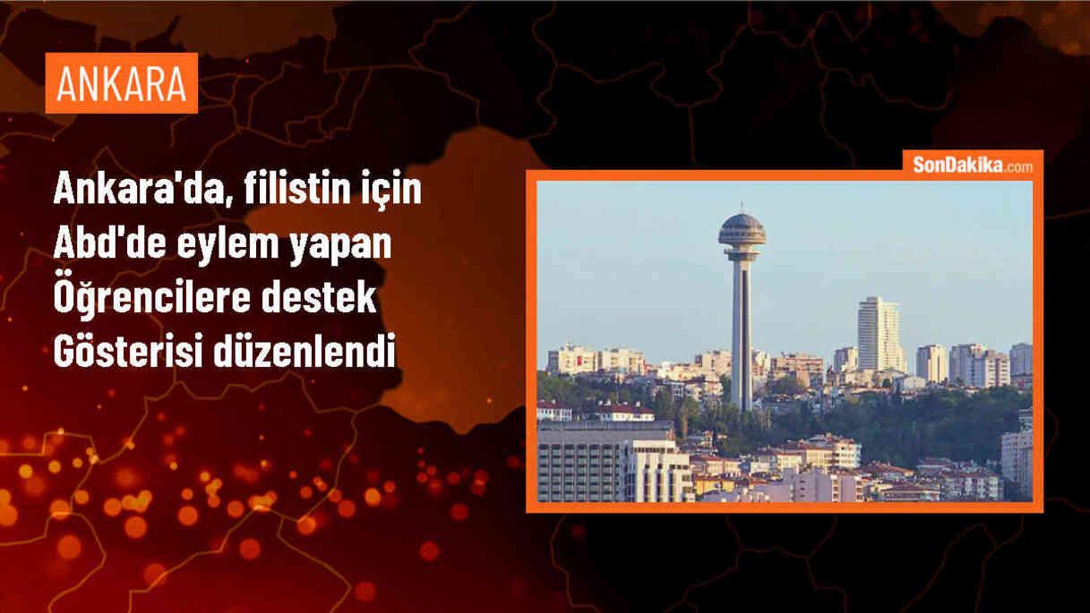 TGB Üyeleri Filistin İçin ABD\'deki Öğrencilere Destek Gösterisi Düzenledi