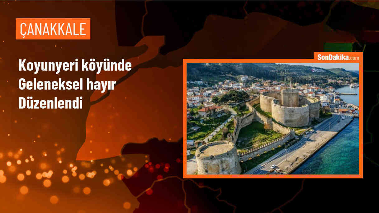 Çanakkale\'de Koyunyeri Köyü\'nde Geleneksel Hayır Düzenlendi