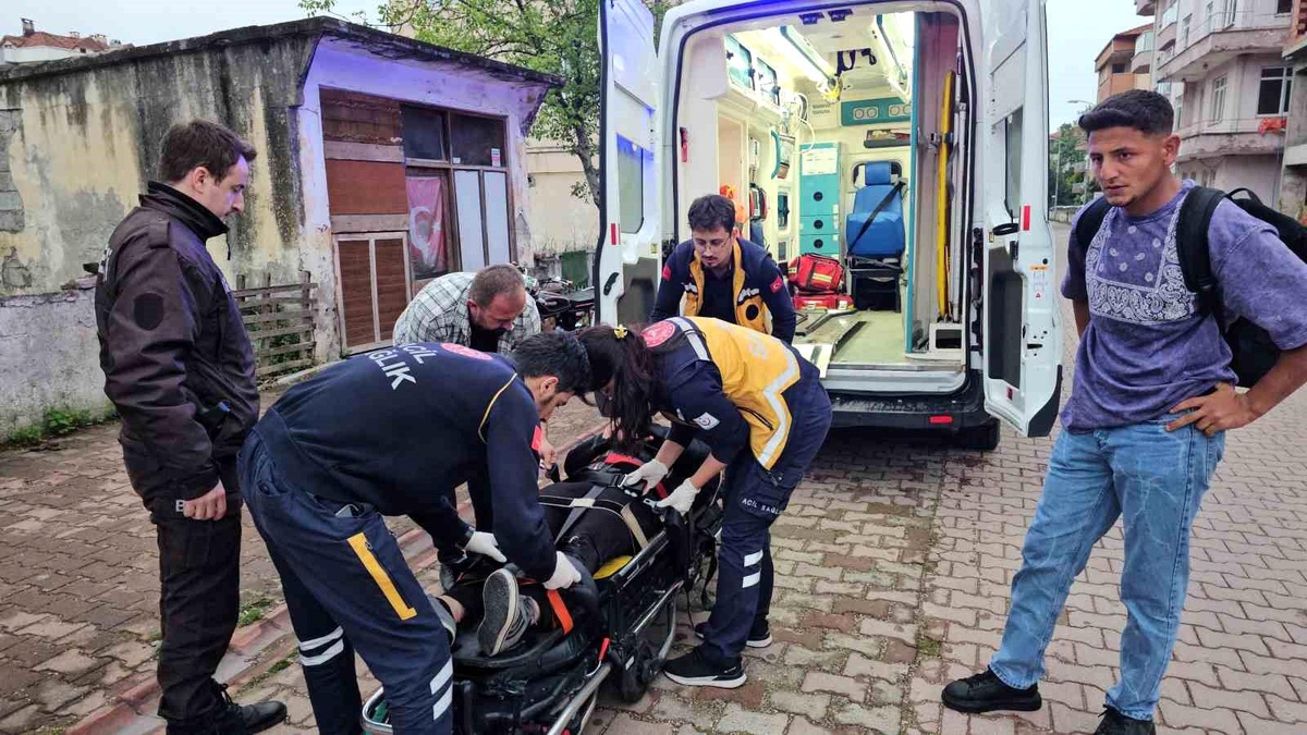 Kastamonu\'da köpeğe çarpan motosiklet sürücüsü yaralandı