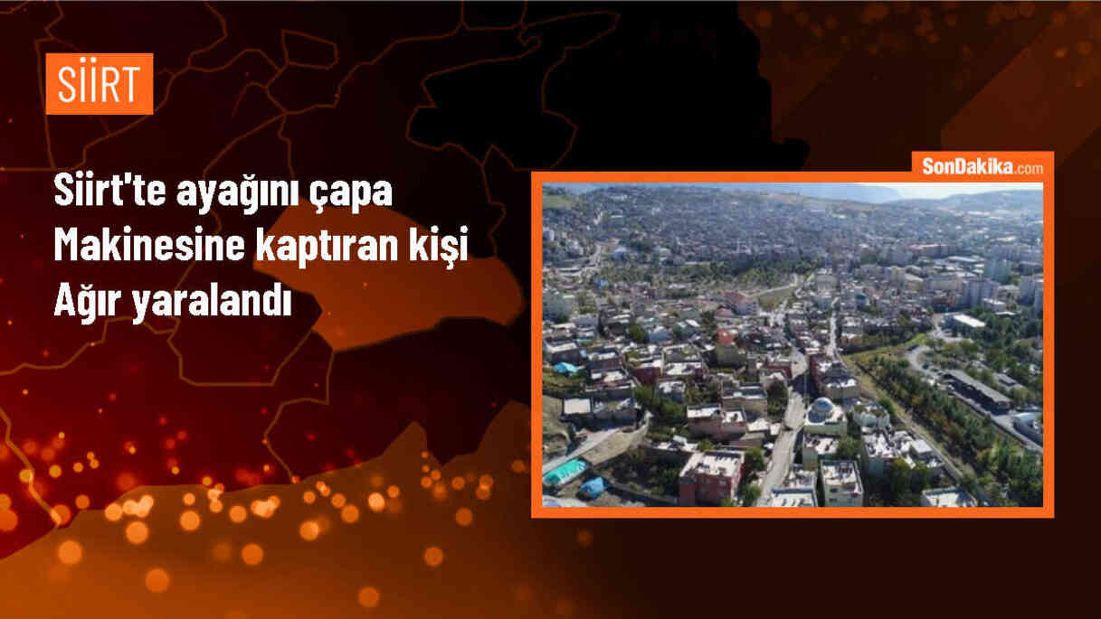 Siirt\'te Bahçede Çalışan Kişi Ayağını Çapa Makinesine Kaptırdı