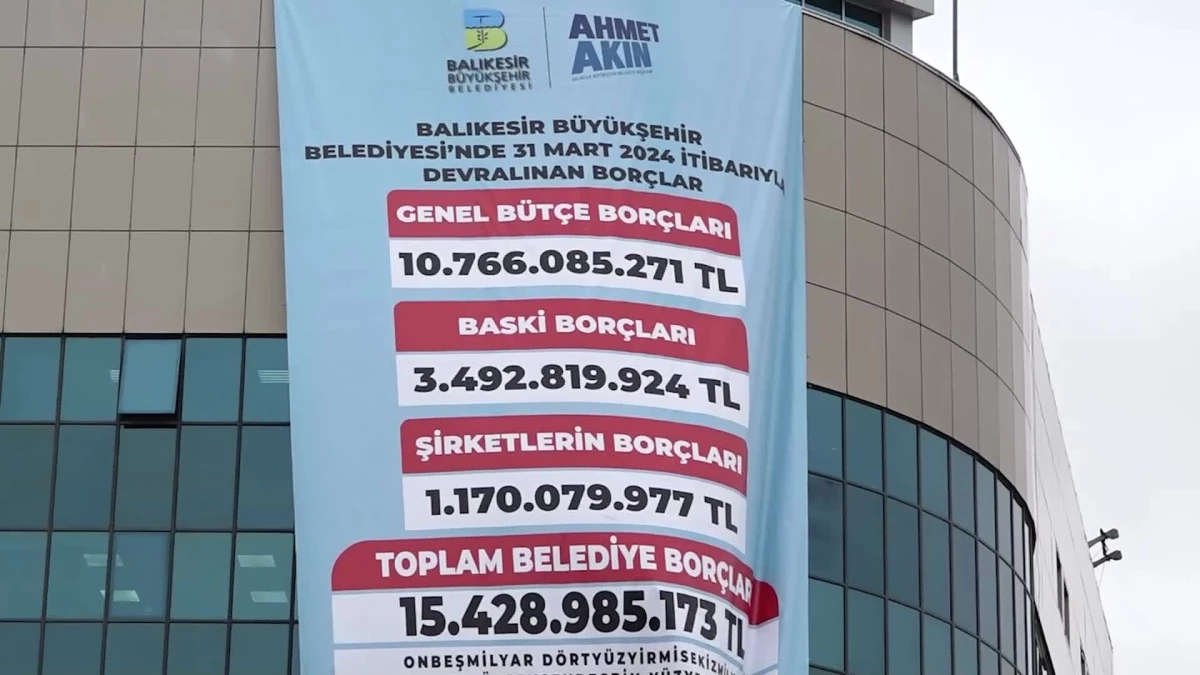 Balıkesir Büyükşehir Belediyesi\'nin 15 Milyar TL Borcu Asıldı