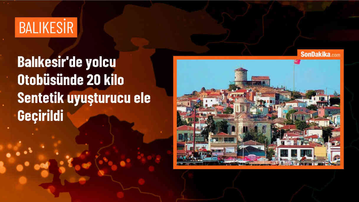 Edremit\'te yolcu otobüsünde 20 kilo sentetik uyuşturucu ele geçirildi