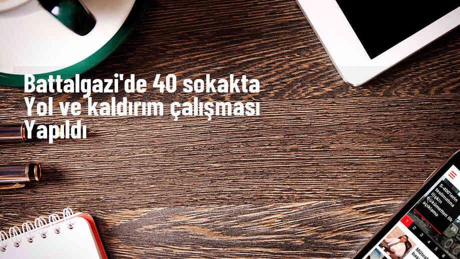 Battalgazi Belediyesi Son 1 Haftada 40 Sokakta Yol ve Kaldırım Çalışması Yaptı