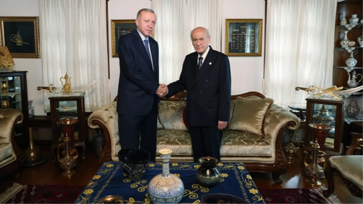Cumhurbaşkanı Erdoğan, MHP Genel Başkanı Bahçeli\'yi ziyaret etti