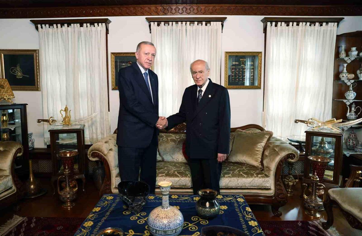 Cumhurbaşkanı Erdoğan, MHP Lideri Bahçeli ile görüştü