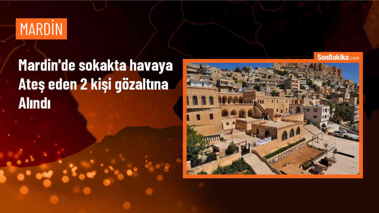 Mardin\'de sokakta tabancayla havaya ateş eden 2 şüpheli yakalandı
