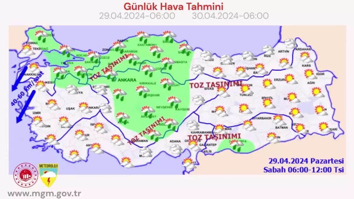 Bugün Yurt Genelinde Sağanak Yağış Bekleniyor