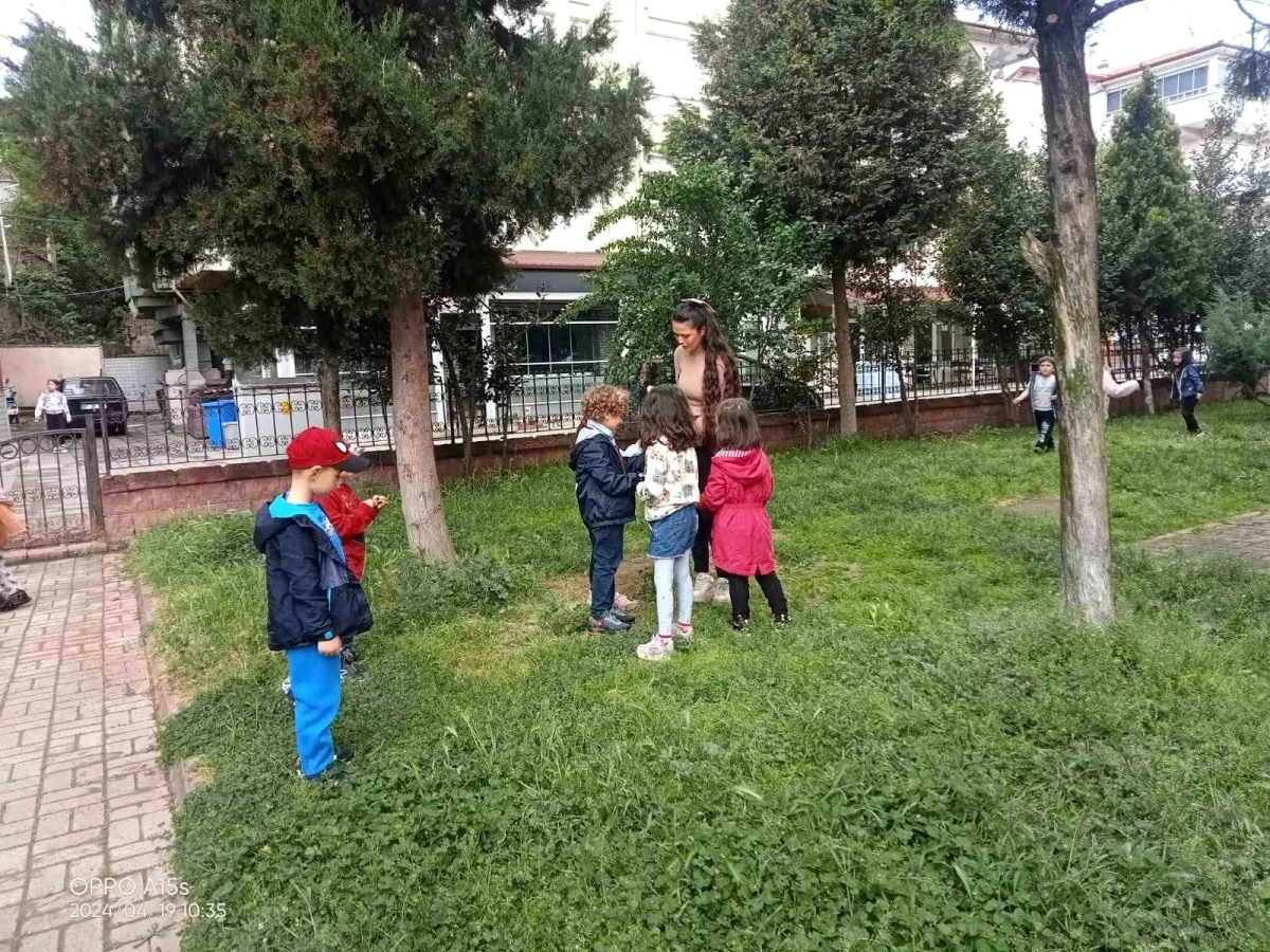 Zonguldak\'ta Ana Sınıfı Öğrencileri Bilimsel Bitki Çizimi Yaptı