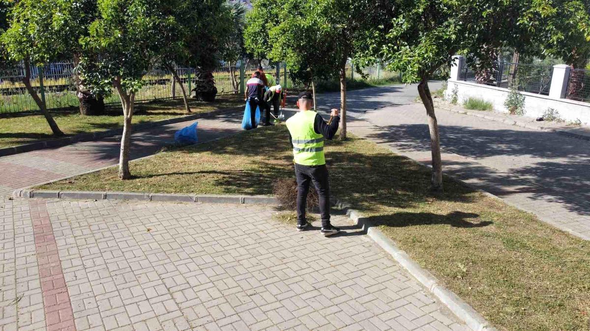 Nazilli Belediyesi Yabani Ot Biçme ve Temizlik Çalışmalarına Devam Ediyor