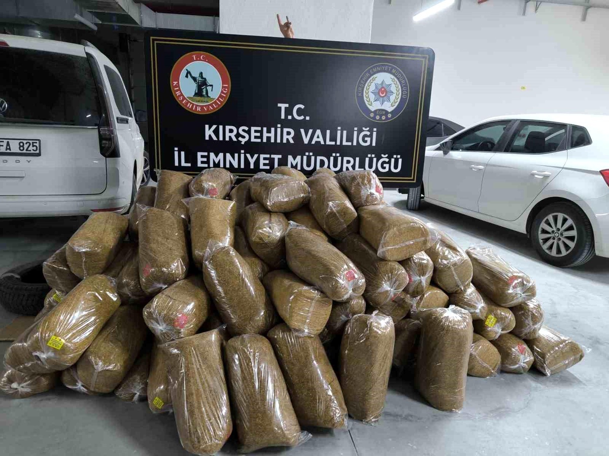 Kırşehir\'de 1 Milyon Lira Değerinde Bandrolsüz Tütün Ele Geçirildi