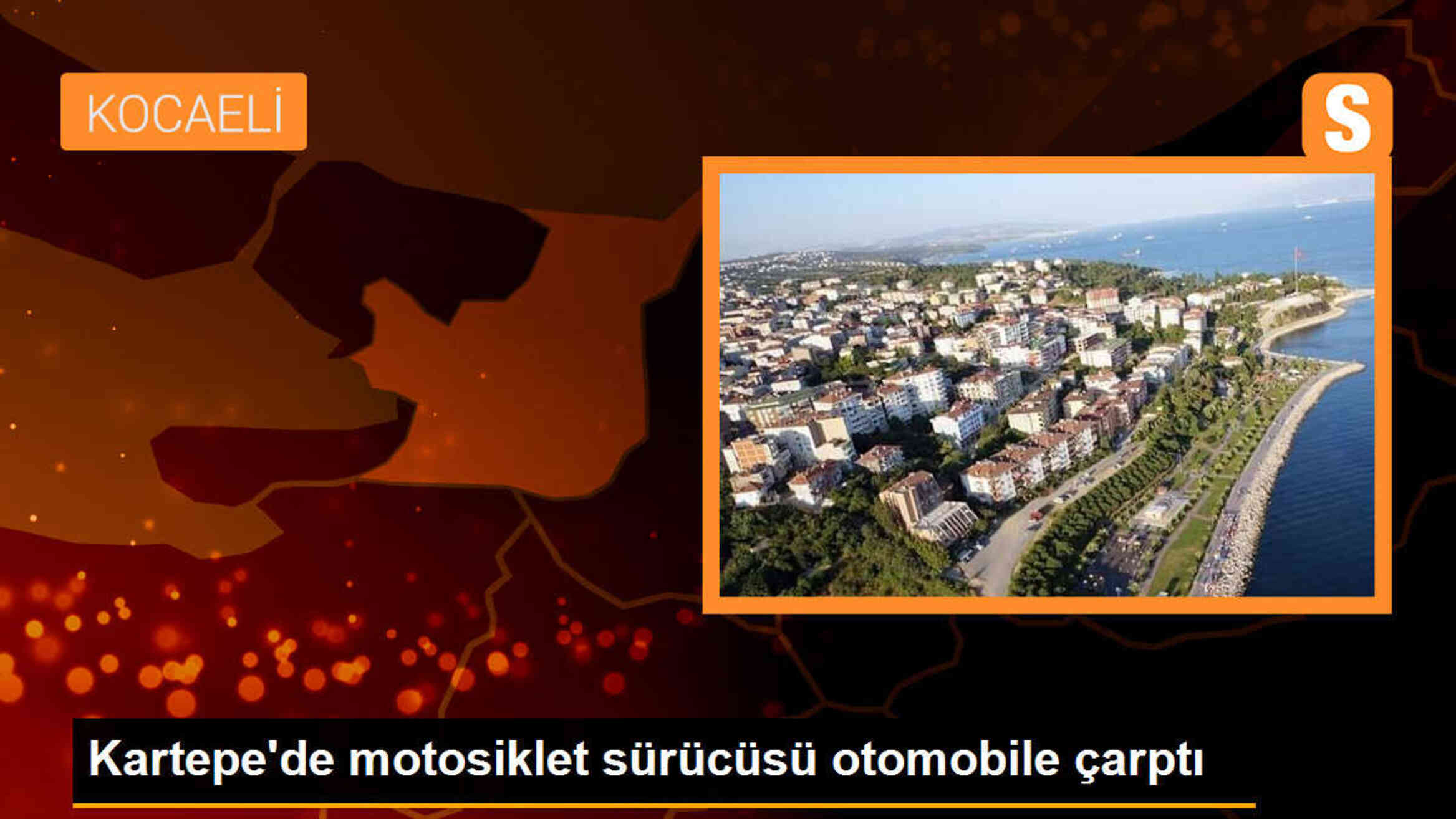 Kartepe\'de motosiklet kazası: Sürücü kaskı sayesinde hafif sıyrıklarla kurtuldu