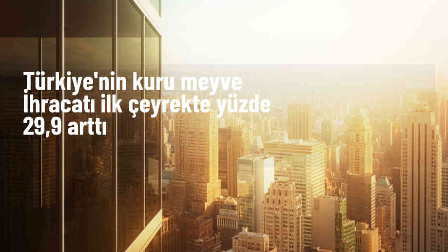 Türkiye Kuru Meyve ve Mamulleri İhracat Geliri Arttı