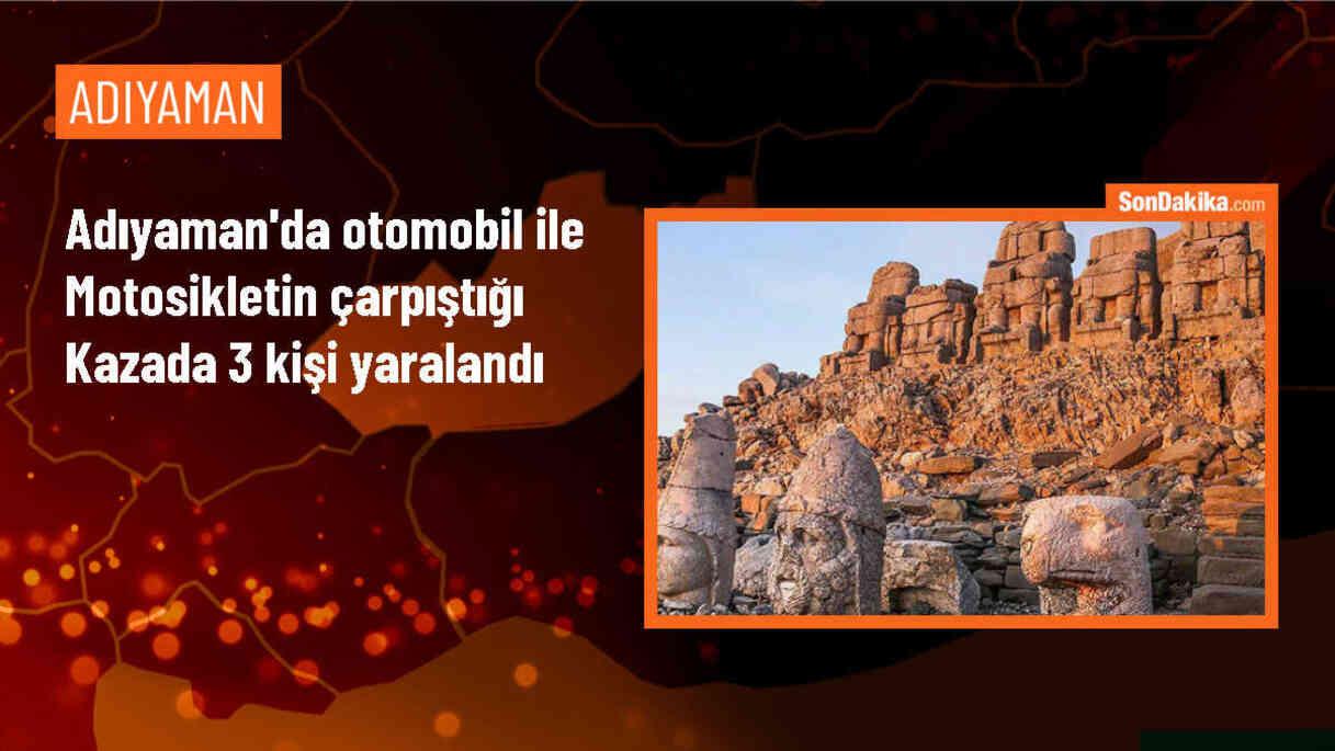 Adıyaman\'da Otomobil ile Motosiklet Çarpışması: 3 Yaralı