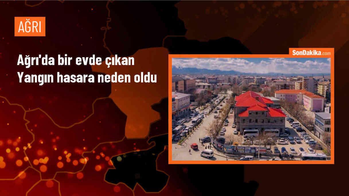 Ağrı\'da 2 Katlı Bir Evde Çıkan Yangın Söndürüldü