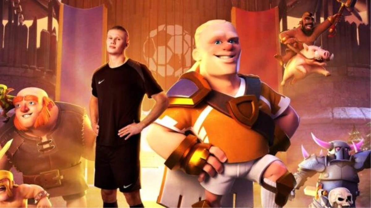 Erling Haaland, Clash of Clans\'a \'Barbar Kral\' karakteriyle geliyor