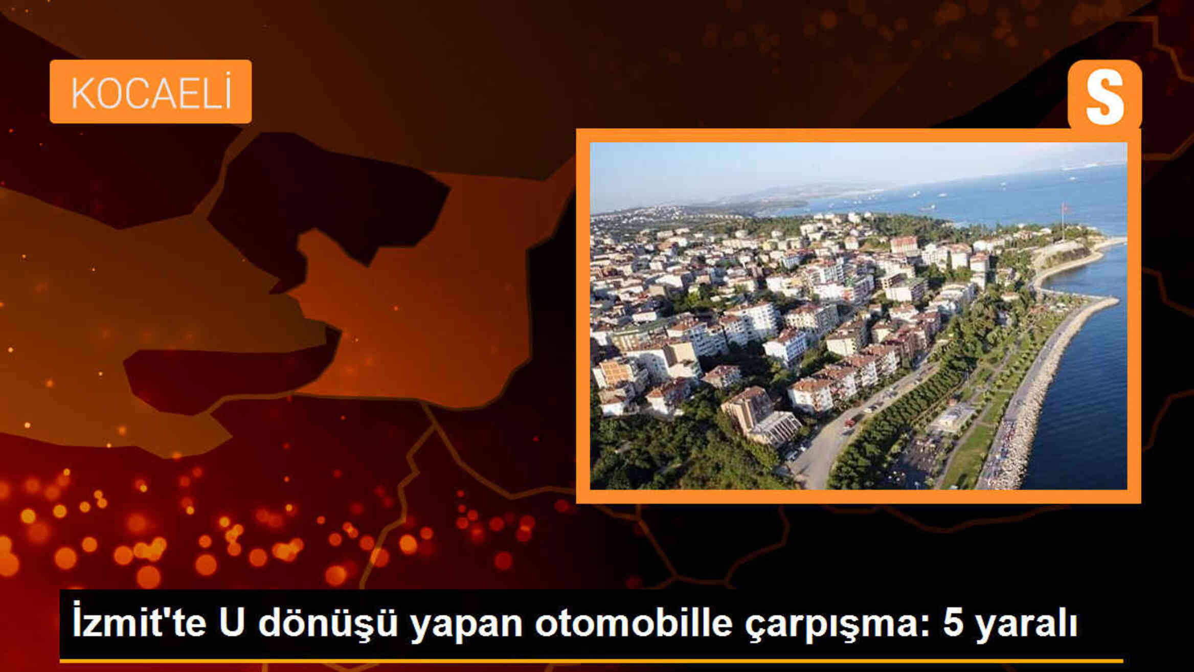 İzmit\'te U dönüşü yapan otomobil başka bir araçla çarpıştı: 5 yaralı