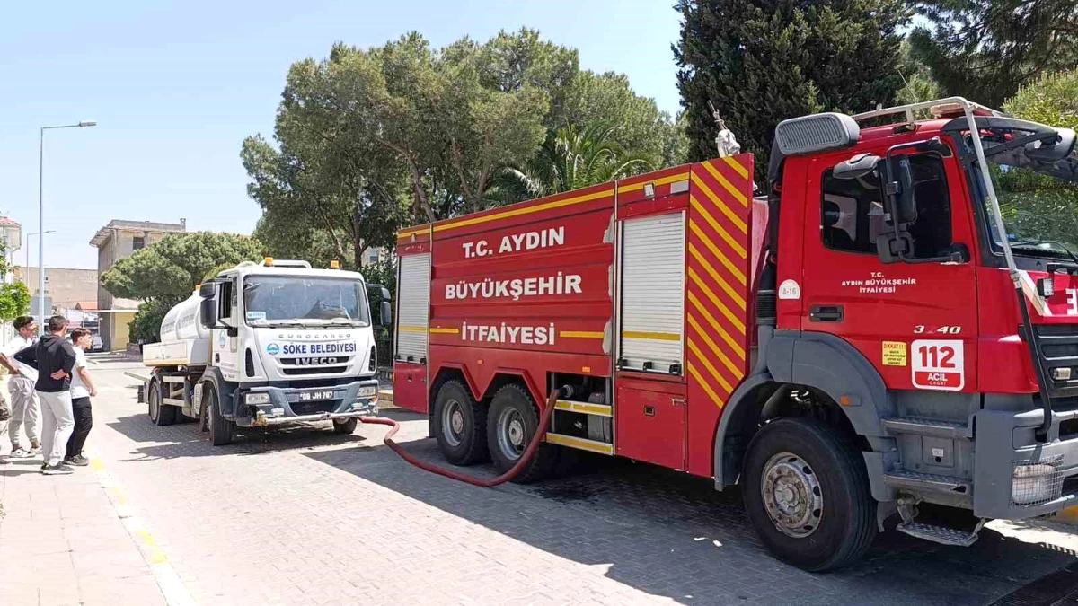 Aydın\'da iki okul binasında yangın çıktı