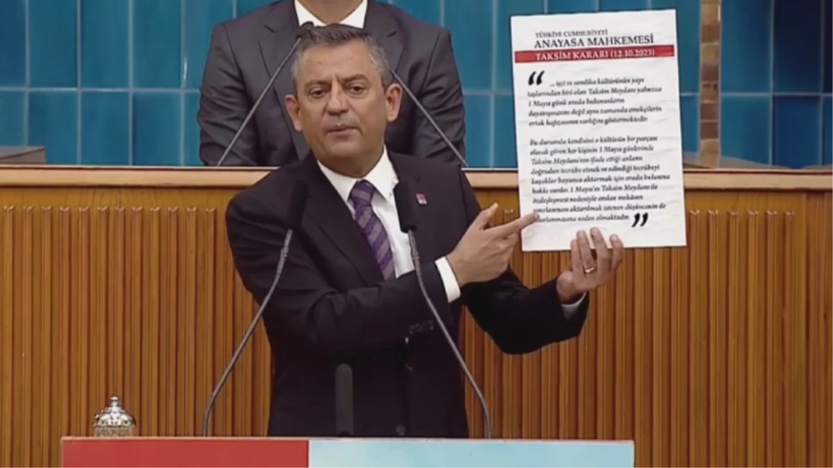 Valiliğin 1 Mayıs kısıtlamasına tepki gösteren Özel, AYM kararını gösterdi: Taksim\'i yasaklamak anayasayı tanımamaktır