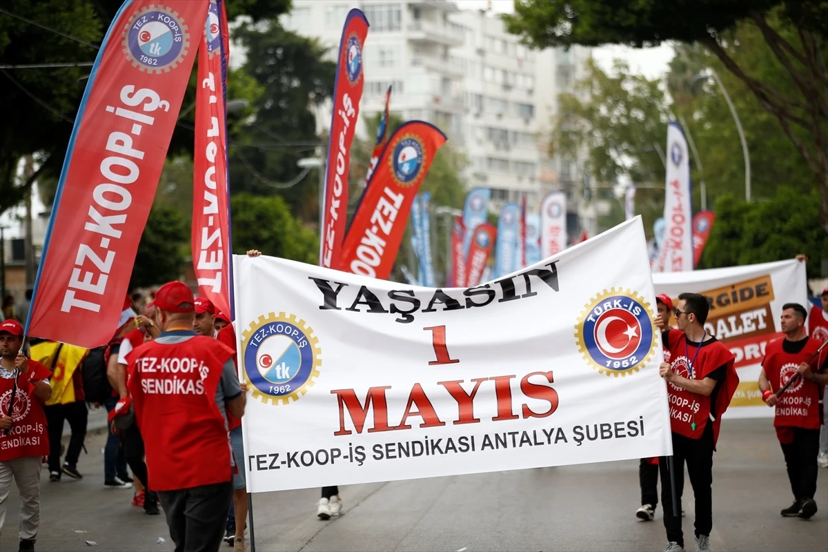 Antalya, Muğla, Isparta ve Burdur\'da 1 Mayıs Emek ve Dayanışma Günü kutlandı